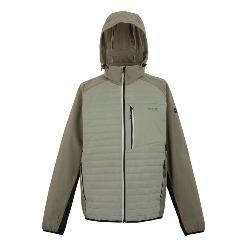 Regatta Mens Pro Hybrid II Jacket / Golden Sand/Treetop/Black